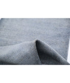 Overdye 2'4'' X 10'0'' Hand-Knotted Wool Rug 2'4'' x 10'0'' (70 X 300) / Grey / Grey