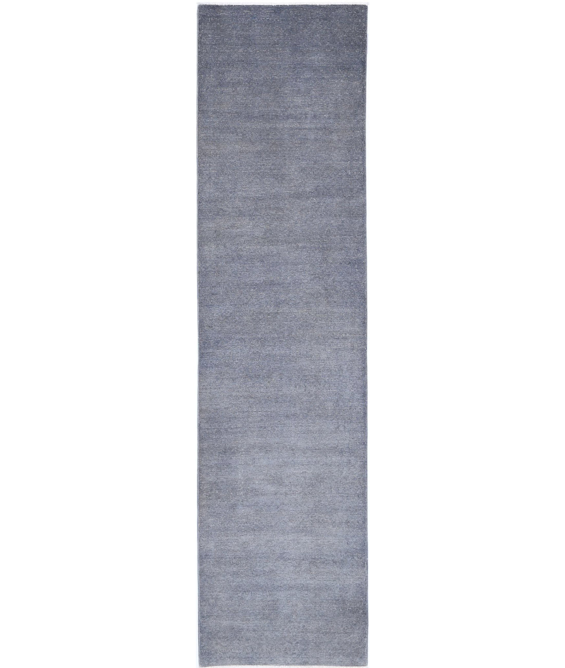 Overdye 2'4'' X 10'0'' Hand-Knotted Wool Rug 2'4'' x 10'0'' (70 X 300) / Grey / Grey