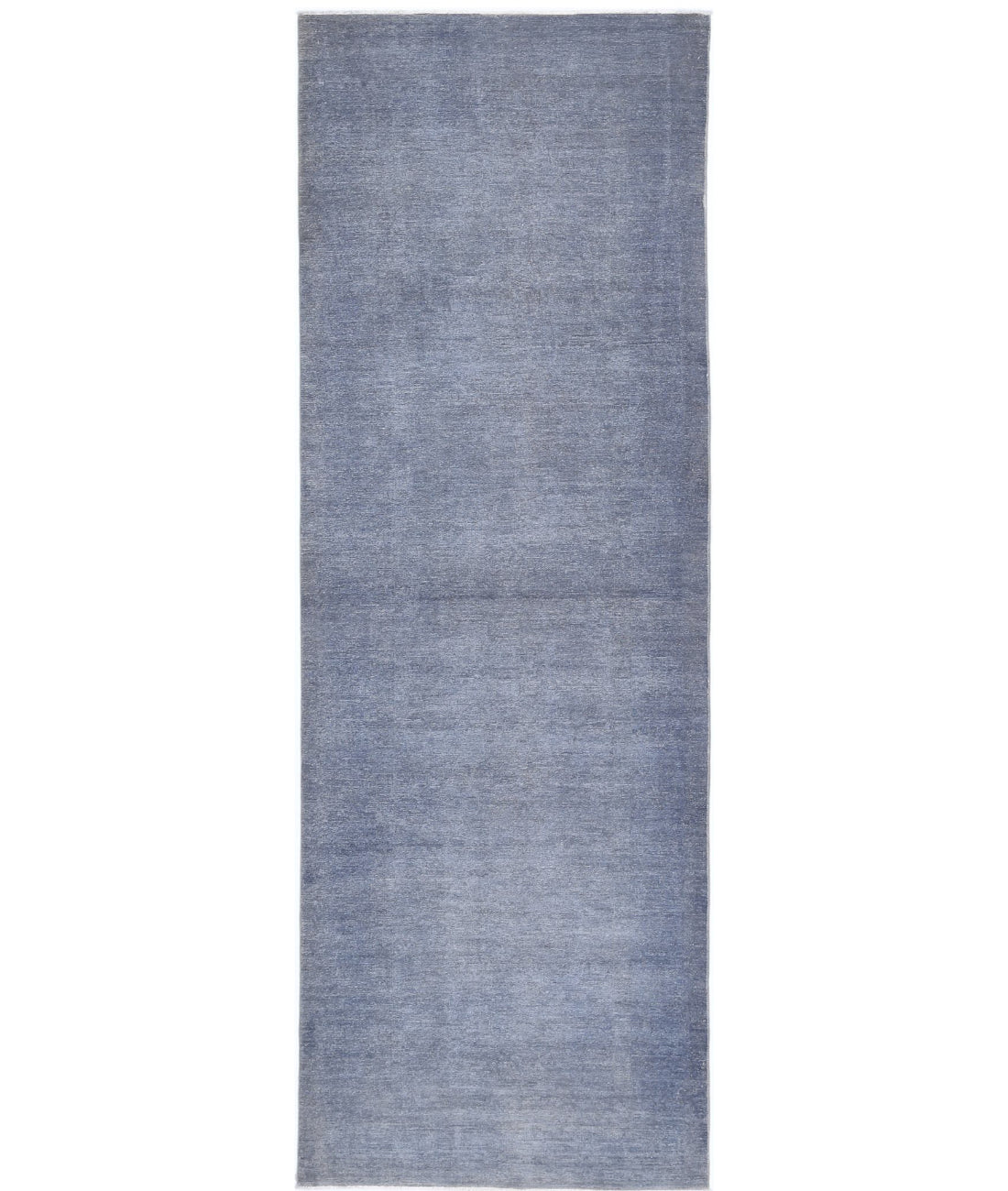 Overdye 3'1'' X 9'6'' Hand-Knotted Wool Rug 3'1'' x 9'6'' (93 X 285) / Grey / Grey