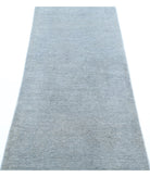 Overdye 2'3'' X 8'0'' Hand-Knotted Wool Rug 2'3'' x 8'0'' (68 X 240) / Grey / Grey