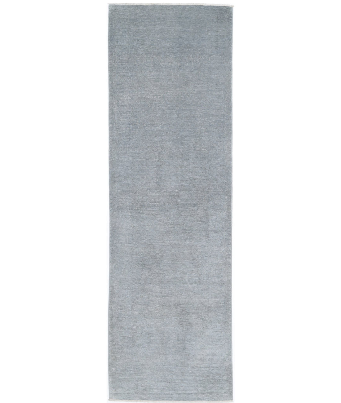 Overdye 2'3'' X 8'0'' Hand-Knotted Wool Rug 2'3'' x 8'0'' (68 X 240) / Grey / Grey