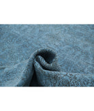 Overdye 7'9'' X 8'5'' Hand-Knotted Wool Rug 7'9'' x 8'5'' (233 X 253) / Blue / Blue