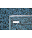 Overdye 7'9'' X 8'5'' Hand-Knotted Wool Rug 7'9'' x 8'5'' (233 X 253) / Blue / Blue