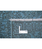 Overdye 8'0'' X 9'8'' Hand-Knotted Wool Rug 8'0'' x 9'8'' (240 X 290) / Blue / Blue