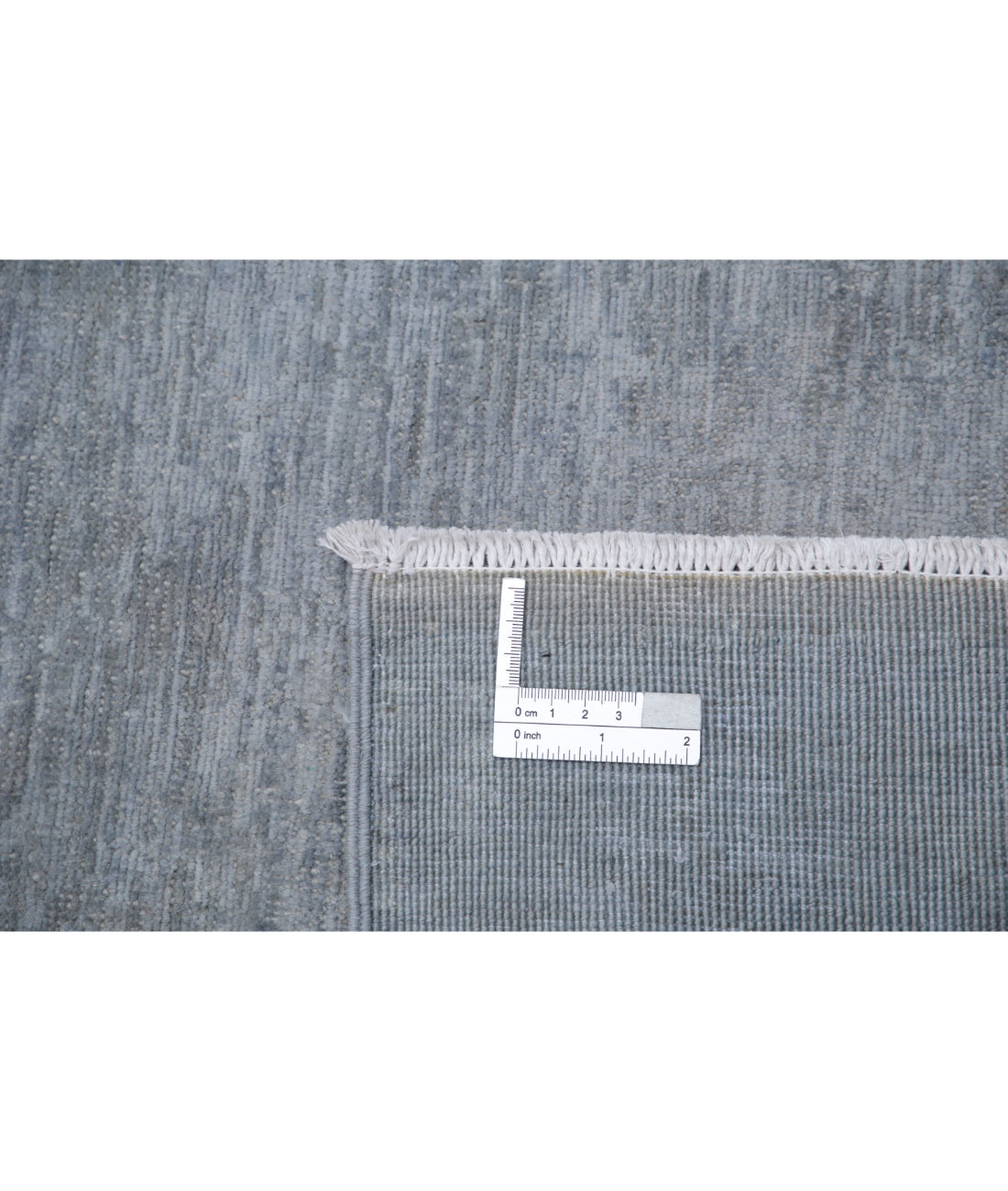 Overdye 8'8'' X 11'9'' Hand-Knotted Wool Rug 8'8'' x 11'9'' (260 X 353) / Grey / Grey