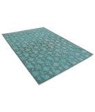 Overdye 6'1'' X 8'4'' Hand-Knotted Wool Rug 6'1'' x 8'4'' (183 X 250) / Green / N/A