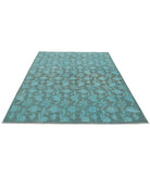 Overdye 6'1'' X 8'4'' Hand-Knotted Wool Rug 6'1'' x 8'4'' (183 X 250) / Green / N/A