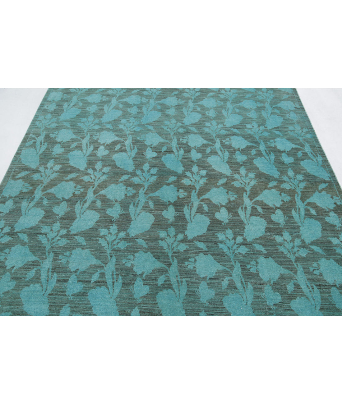 Overdye 6'1'' X 8'4'' Hand-Knotted Wool Rug 6'1'' x 8'4'' (183 X 250) / Green / N/A