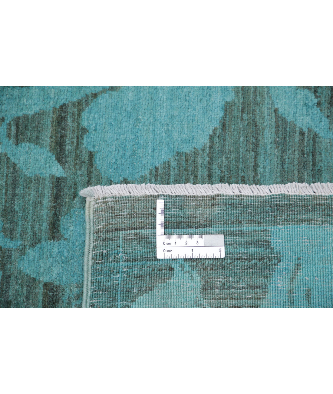 Overdye 6'1'' X 8'4'' Hand-Knotted Wool Rug 6'1'' x 8'4'' (183 X 250) / Green / N/A