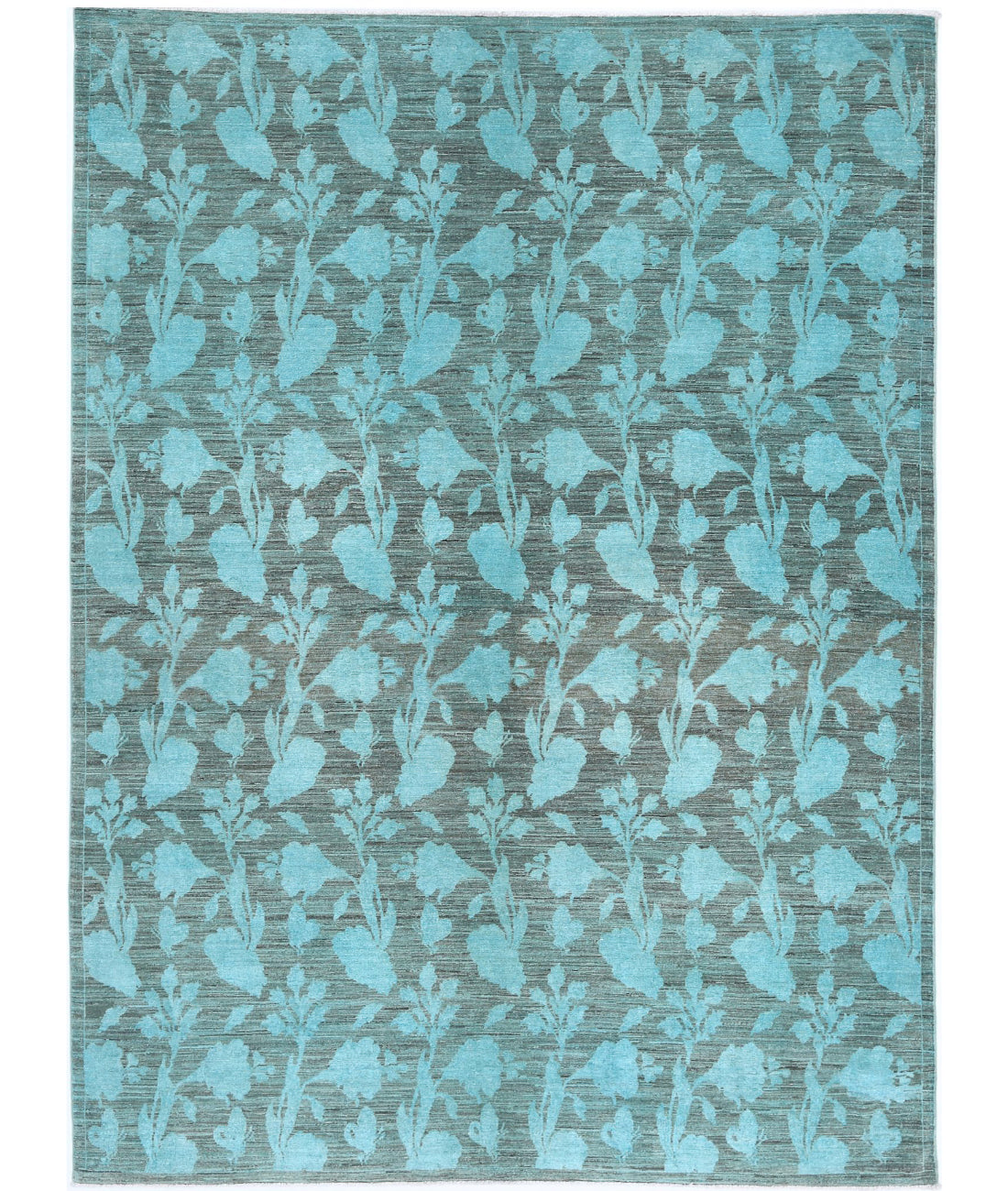 Overdye 6'1'' X 8'4'' Hand-Knotted Wool Rug 6'1'' x 8'4'' (183 X 250) / Green / N/A