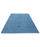 Overdye 6'2'' X 8'4'' Hand-Knotted Wool Rug 6'2'' x 8'4'' (185 X 250) / Blue / Blue