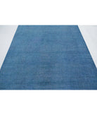 Overdye 6'2'' X 8'4'' Hand-Knotted Wool Rug 6'2'' x 8'4'' (185 X 250) / Blue / Blue