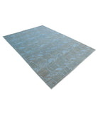 Overdye 5'11'' X 8'2'' Hand-Knotted Wool Rug 5'11'' x 8'2'' (178 X 245) / Blue / Blue