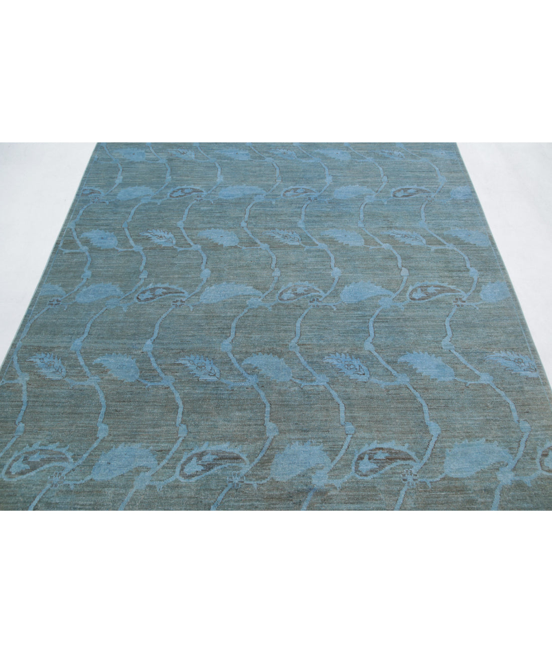 Overdye 5'11'' X 8'2'' Hand-Knotted Wool Rug 5'11'' x 8'2'' (178 X 245) / Blue / Blue