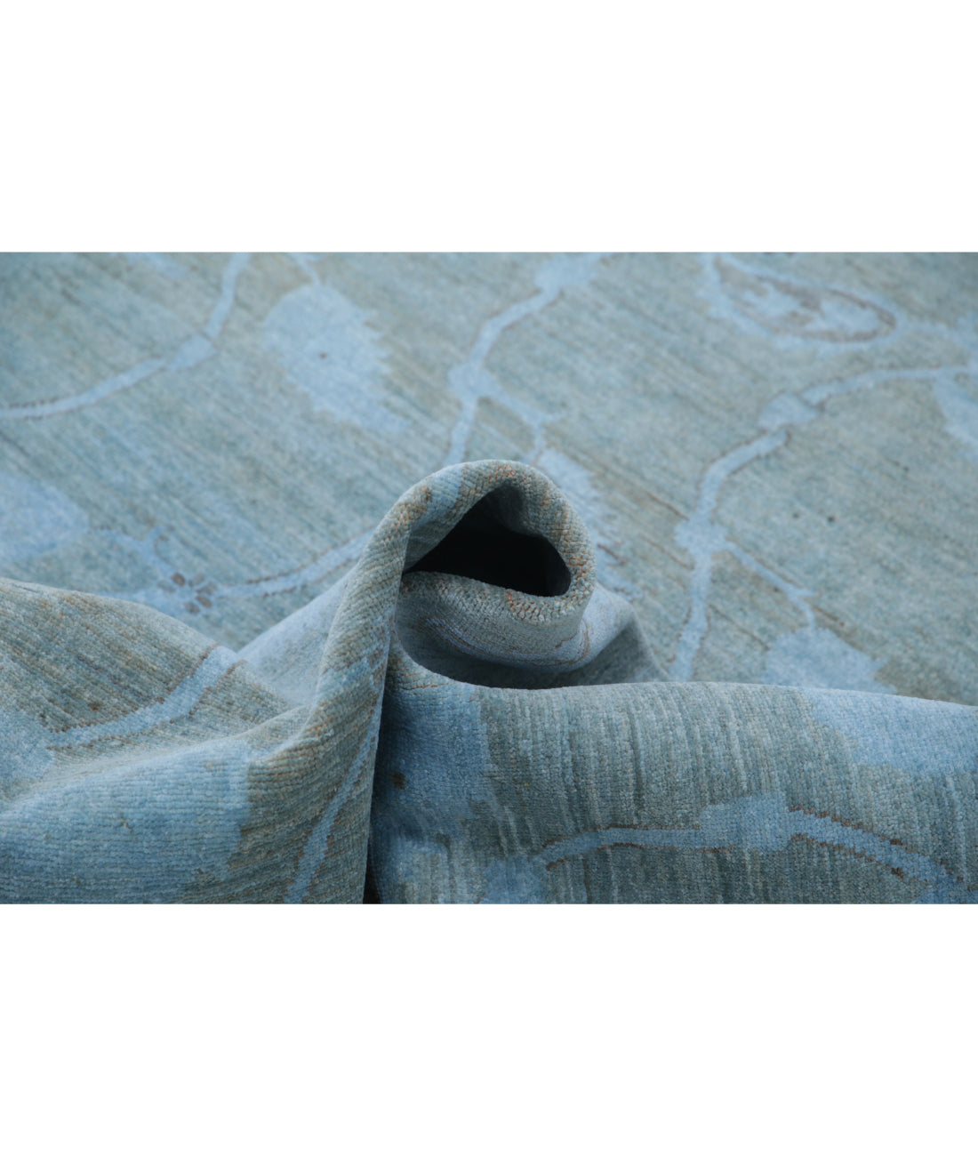 Overdye 5'11'' X 8'2'' Hand-Knotted Wool Rug 5'11'' x 8'2'' (178 X 245) / Blue / Blue