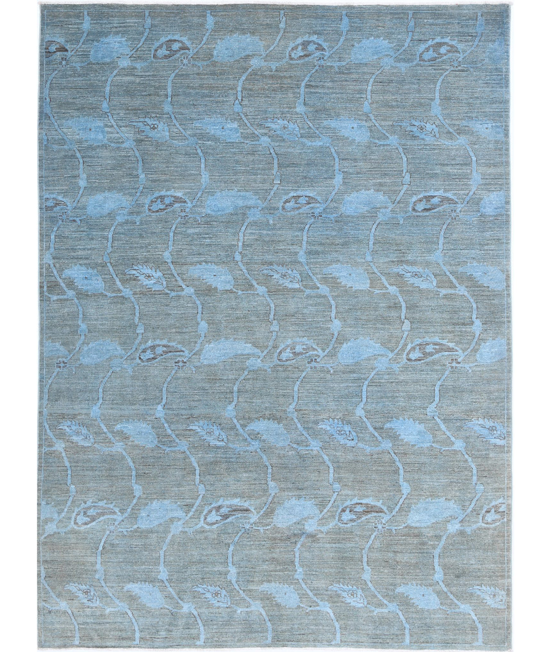 Overdye 5'11'' X 8'2'' Hand-Knotted Wool Rug 5'11'' x 8'2'' (178 X 245) / Blue / Blue