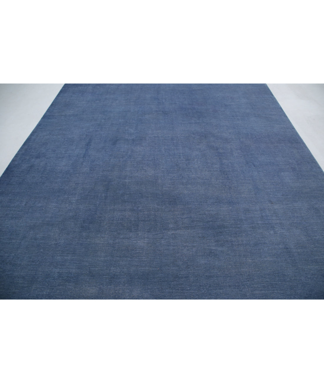 Overdye 8'11'' X 12'2'' Hand-Knotted Wool Rug 8'11'' x 12'2'' (268 X 365) / Blue / Blue