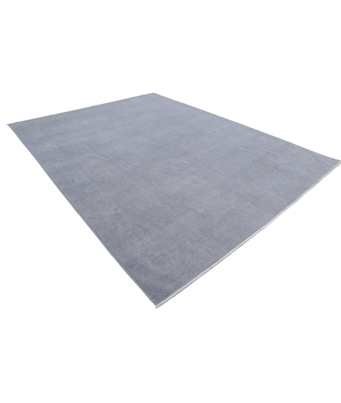 Overdye 8'8'' X 11'5'' Hand-Knotted Wool Rug 8'8'' x 11'5'' (260 X 343) / Grey / Grey