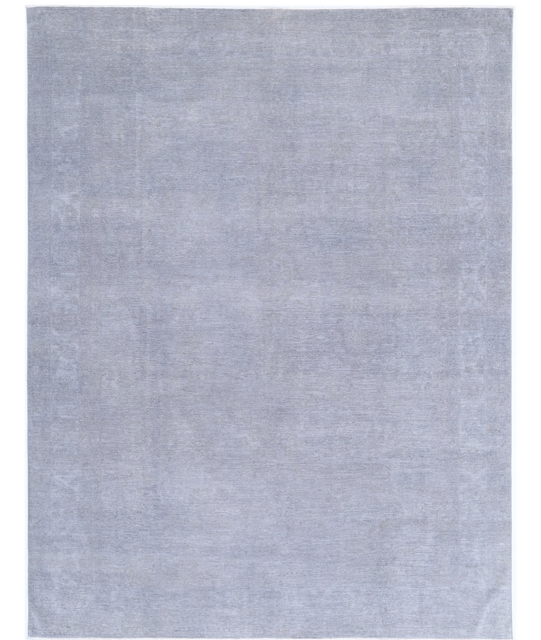 Overdye 8'8'' X 11'5'' Hand-Knotted Wool Rug 8'8'' x 11'5'' (260 X 343) / Grey / Grey