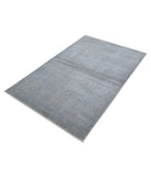 Overdye 3'10'' X 5'11'' Hand-Knotted Wool Rug 3'10'' x 5'11'' (115 X 178) / Grey / Grey