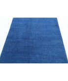 Overdye 3'11'' X 5'2'' Hand-Knotted Wool Rug 3'11'' x 5'2'' (118 X 155) / Blue / Blue