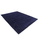 Overdye 8'7'' X 11'1'' Hand-Knotted Wool Rug 8'7'' x 11'1'' (258 X 333) / Purple / Purple