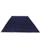 Overdye 8'7'' X 11'1'' Hand-Knotted Wool Rug 8'7'' x 11'1'' (258 X 333) / Purple / Purple