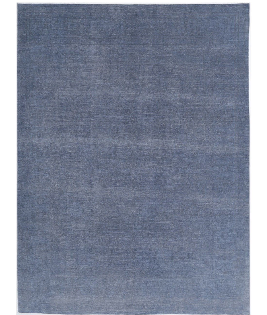 Overdye 8'10'' X 11'9'' Hand-Knotted Wool Rug 8'10'' x 11'9'' (265 X 353) / Grey / Grey