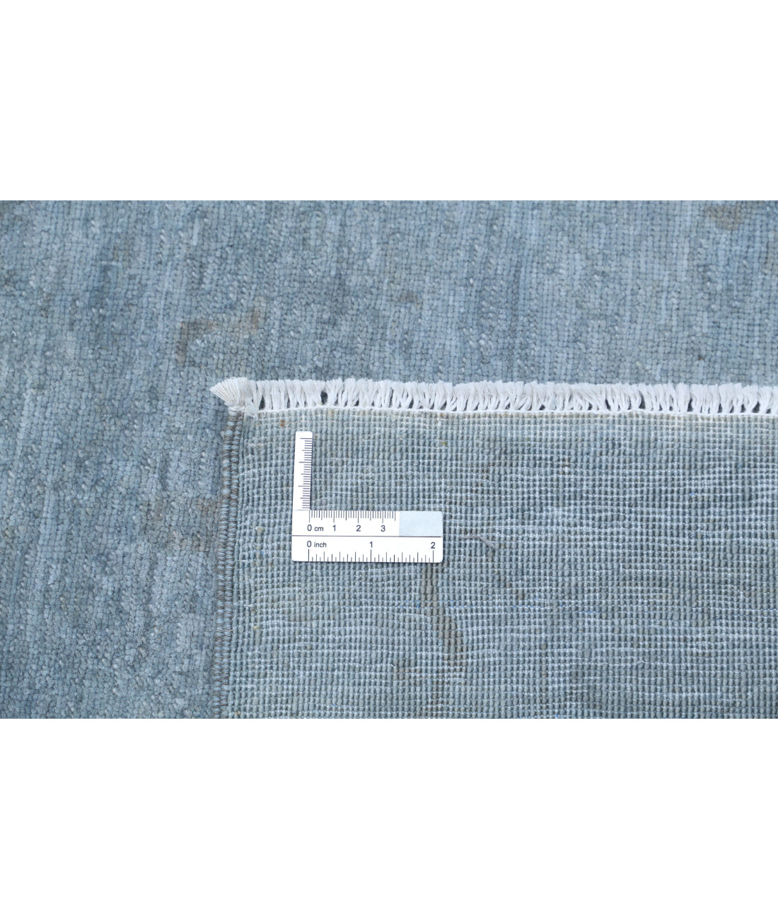 Overdye 8'5'' X 11'6'' Hand-Knotted Wool Rug 8'5'' x 11'6'' (253 X 345) / Grey / Grey