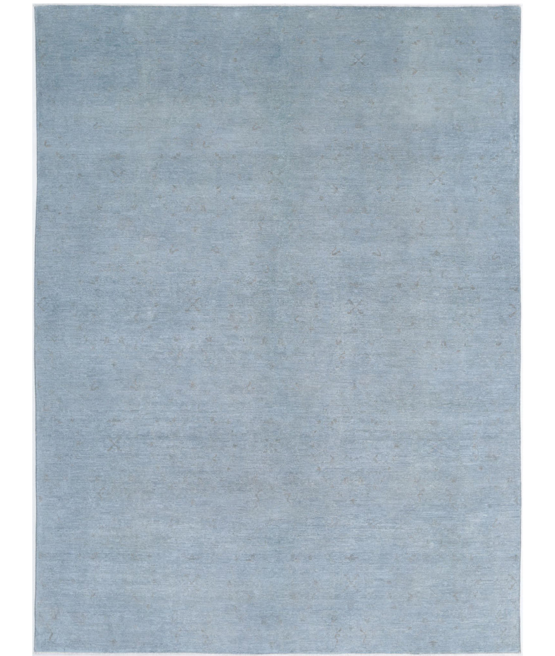 Overdye 8'5'' X 11'6'' Hand-Knotted Wool Rug 8'5'' x 11'6'' (253 X 345) / Grey / Grey