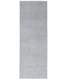 Overdye 3'1'' X 9'6'' Hand-Knotted Wool Rug 3'1'' x 9'6'' (93 X 285) / Grey / Grey