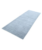 Overdye 3'5'' X 9'5'' Hand-Knotted Wool Rug 3'5'' x 9'5'' (103 X 283) / Grey / Grey