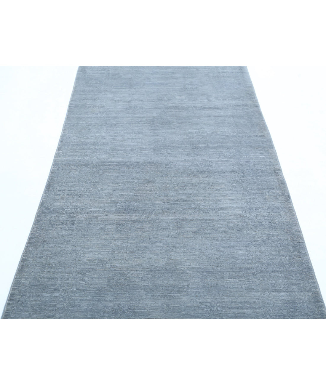 Overdye 3'5'' X 9'5'' Hand-Knotted Wool Rug 3'5'' x 9'5'' (103 X 283) / Grey / Grey