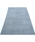 Overdye 3'5'' X 9'5'' Hand-Knotted Wool Rug 3'5'' x 9'5'' (103 X 283) / Grey / Grey