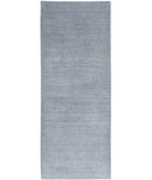 Overdye 3'5'' X 9'5'' Hand-Knotted Wool Rug 3'5'' x 9'5'' (103 X 283) / Grey / Grey