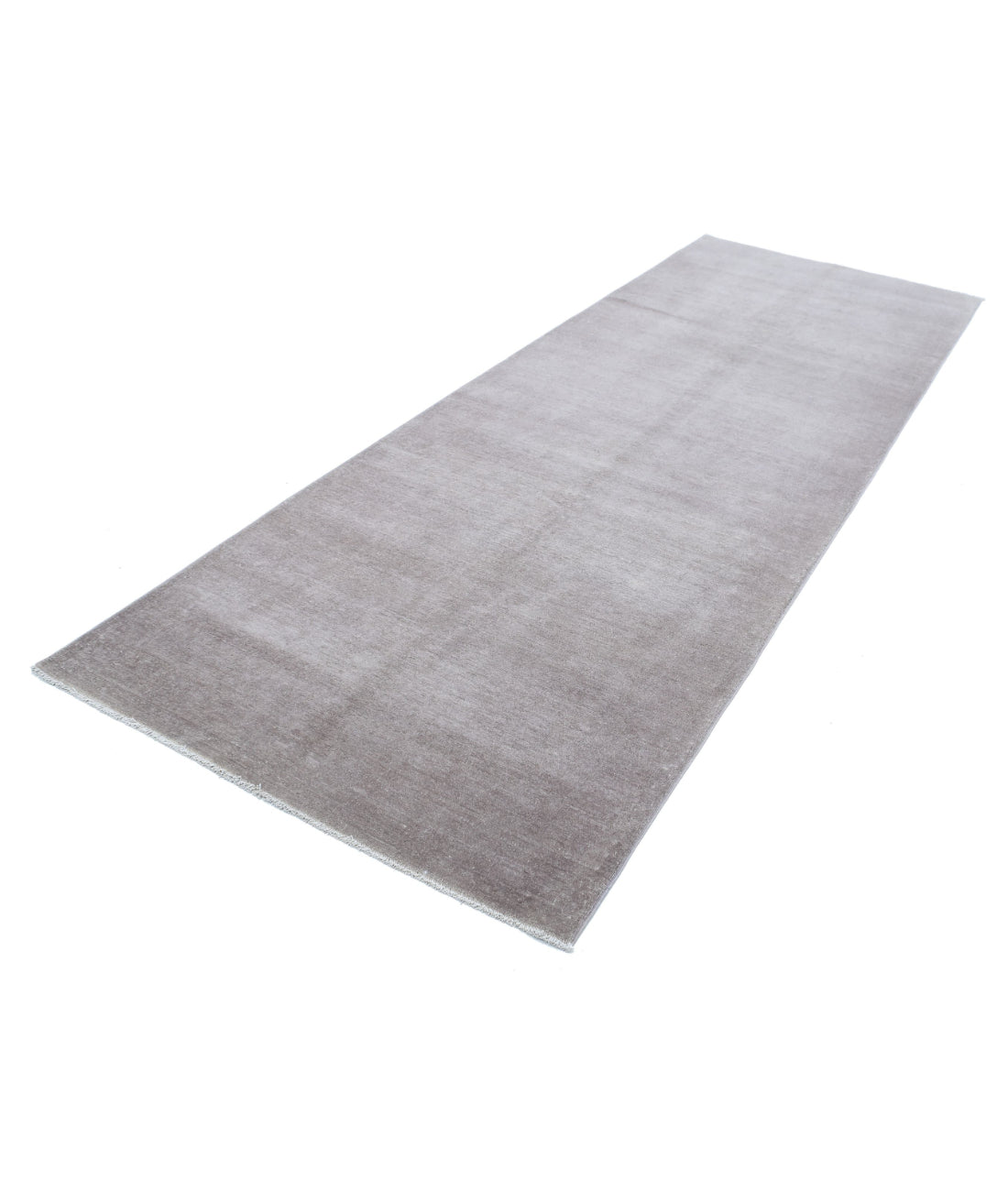 Overdye 4'0'' X 10'10'' Hand-Knotted Wool Rug 4'0'' x 10'10'' (120 X 325) / Grey / Grey