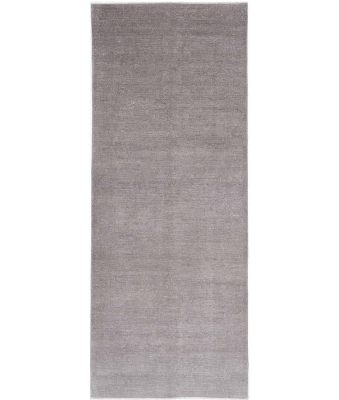 Overdye 4'0'' X 10'10'' Hand-Knotted Wool Rug 4'0'' x 10'10'' (120 X 325) / Grey / Grey