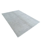 Overdye 5'10'' X 8'3'' Hand-Knotted Wool Rug 5'10'' x 8'3'' (175 X 248) / Grey / Grey