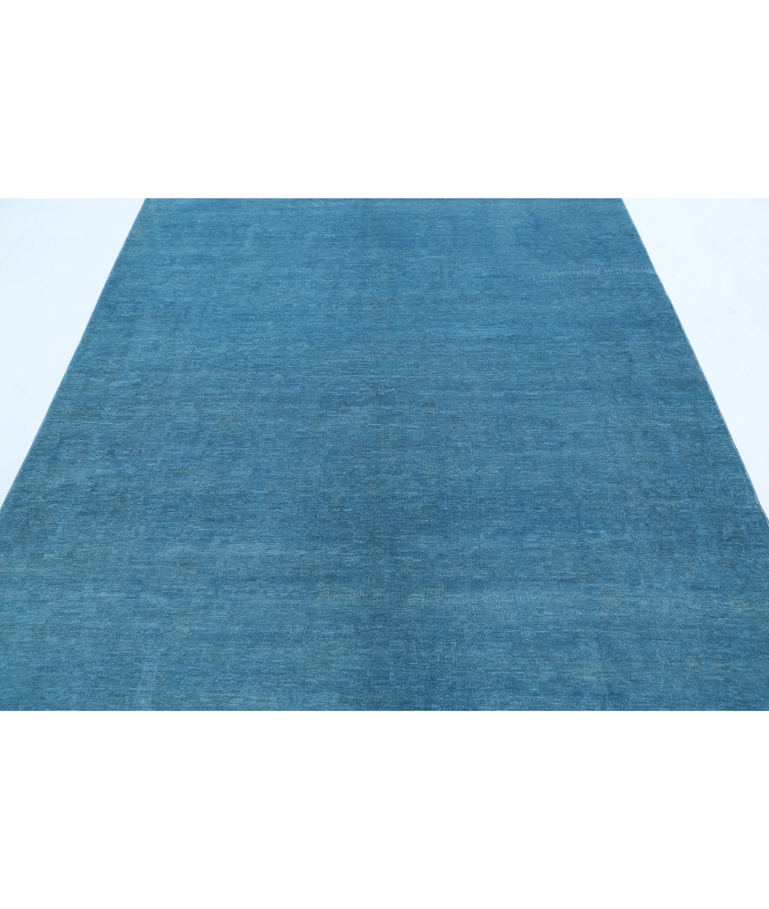 Overdye 5'11'' X 8'3'' Hand-Knotted Wool Rug 5'11'' x 8'3'' (178 X 248) / Blue / N/A