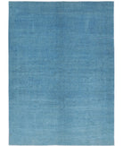 Overdye 5'11'' X 8'3'' Hand-Knotted Wool Rug 5'11'' x 8'3'' (178 X 248) / Blue / N/A