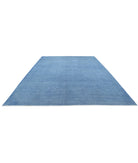 Overdye 9'11'' X 13'6'' Hand-Knotted Wool Rug 9'11'' x 13'6'' (298 X 405) / Blue / Blue