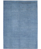 Overdye 9'11'' X 13'6'' Hand-Knotted Wool Rug 9'11'' x 13'6'' (298 X 405) / Blue / Blue