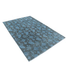 Overdye 5'4'' X 7'8'' Hand-Knotted Wool Rug 5'4'' x 7'8'' (160 X 230) / Blue / Blue