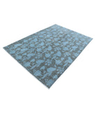 Overdye 5'4'' X 7'8'' Hand-Knotted Wool Rug 5'4'' x 7'8'' (160 X 230) / Blue / Blue