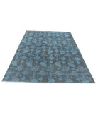 Overdye 5'4'' X 7'8'' Hand-Knotted Wool Rug 5'4'' x 7'8'' (160 X 230) / Blue / Blue