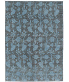 Overdye 5'4'' X 7'8'' Hand-Knotted Wool Rug 5'4'' x 7'8'' (160 X 230) / Blue / Blue