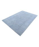 Overdye 5'11'' X 8'6'' Hand-Knotted Wool Rug 5'11'' x 8'6'' (178 X 255) / Grey / Grey