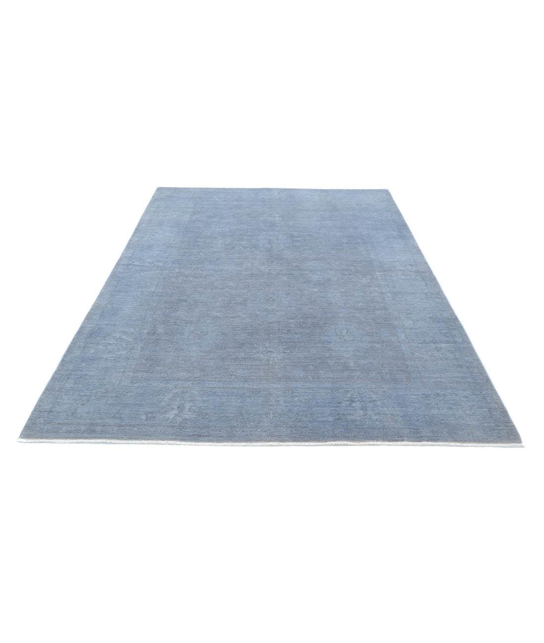 Overdye 5'11'' X 8'6'' Hand-Knotted Wool Rug 5'11'' x 8'6'' (178 X 255) / Grey / Grey