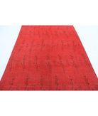 Overdye 5'11'' X 8'8'' Hand-Knotted Wool Rug 5'11'' x 8'8'' (178 X 260) / Red / Red