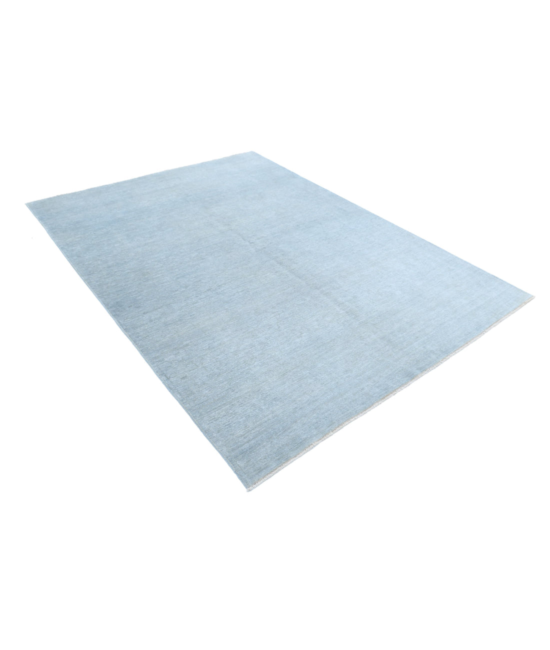 Overdye 6'1'' X 8'4'' Hand-Knotted Wool Rug 6'1'' x 8'4'' (183 X 250) / Grey / Grey